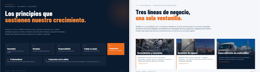 Valores y servicios corporativos SUMASV